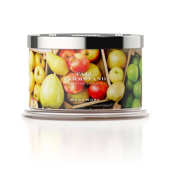 FALL FARMSTAND HARRY SLATKIN HOMEWORX 4 WICK 18oz RARE CANDLE HONEY APPLE PEAR - Picture 3 of 3